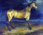 欧洲12-19世纪油画六_GERICAULT, Theodore - A Horse frightened by Lightning